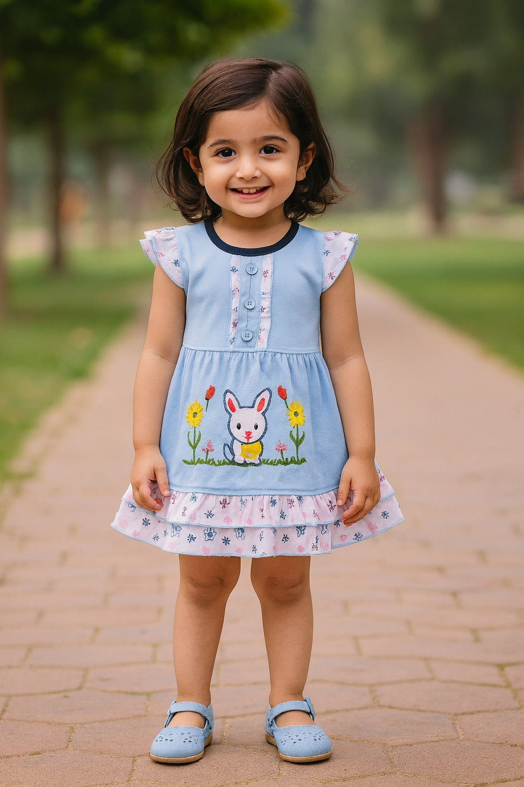 Baby Girls Casual Wear Frock Dress Wholesale | Bulk Daily Kids Wear