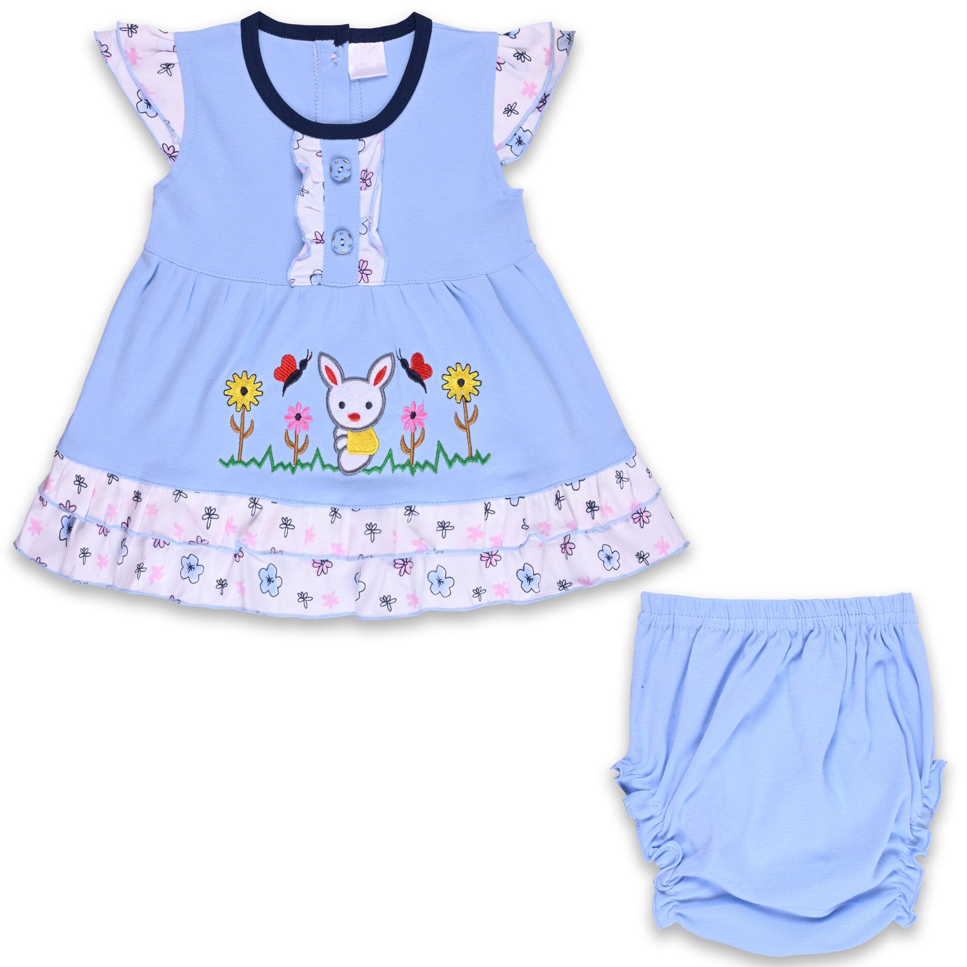 Baby Girls Casual Wear Frock Dress Wholesale | Bulk Daily Kids Wear