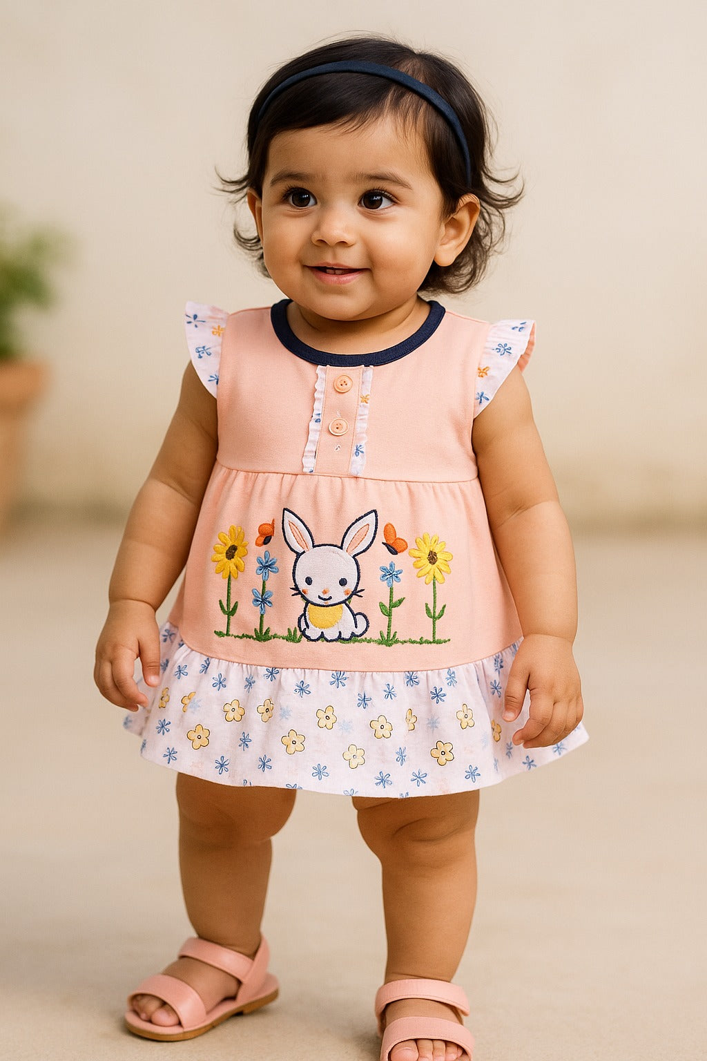 Baby Girls Casual Wear Frock Dress Wholesale | Bulk Daily Kids Wear