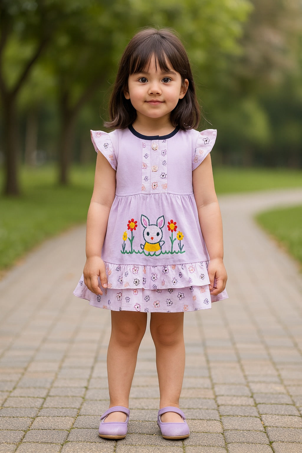 Baby Girls Casual Wear Frock Dress Wholesale | Bulk Daily Kids Wear