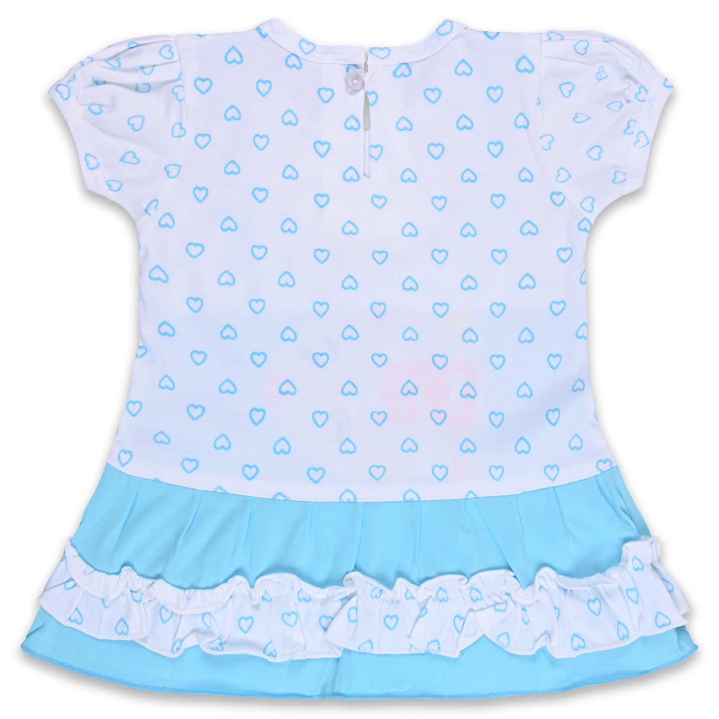 Baby Girls Printed A-Line Frock Dress With Brief bte755