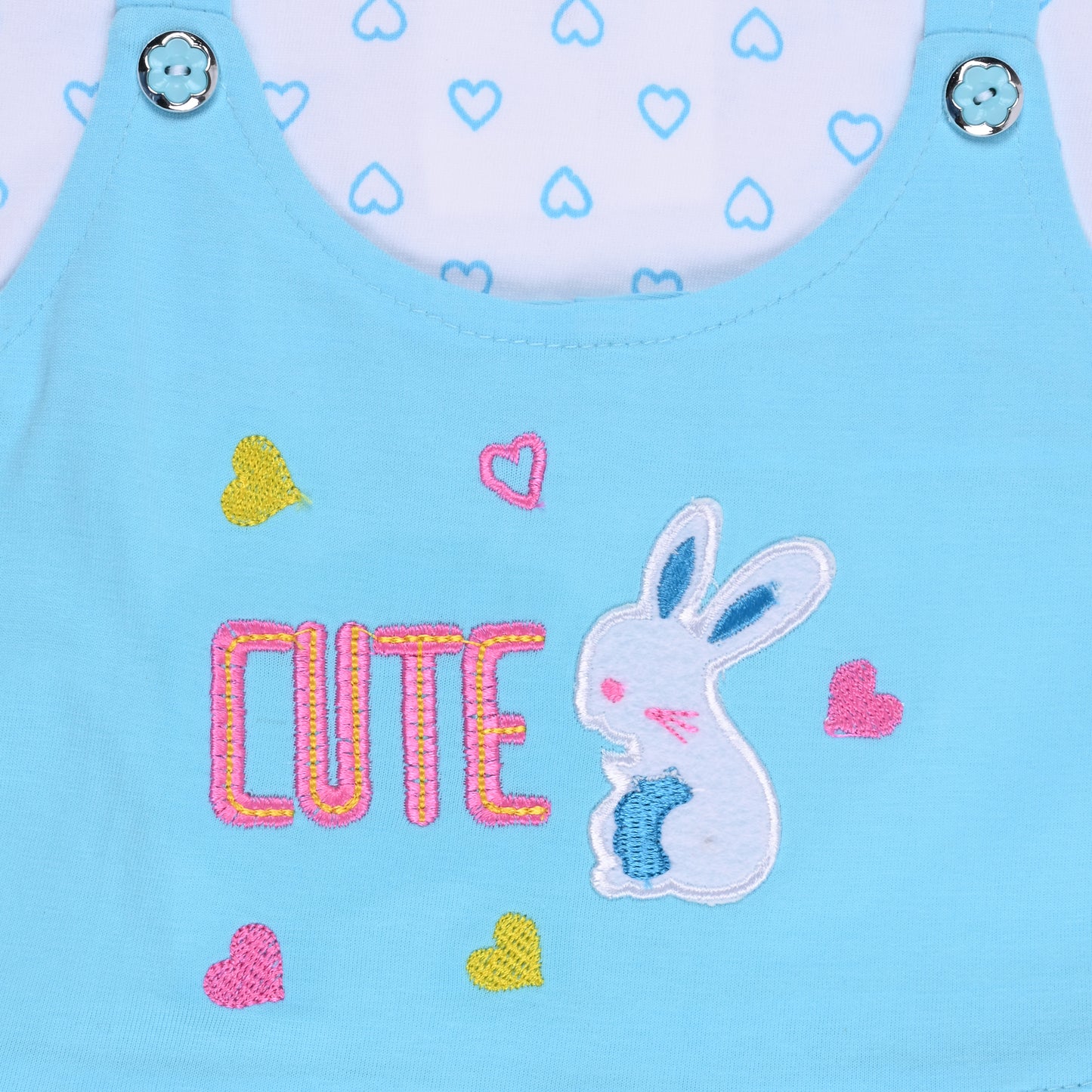 Baby Girls Printed A-Line Frock Dress With Brief bte755