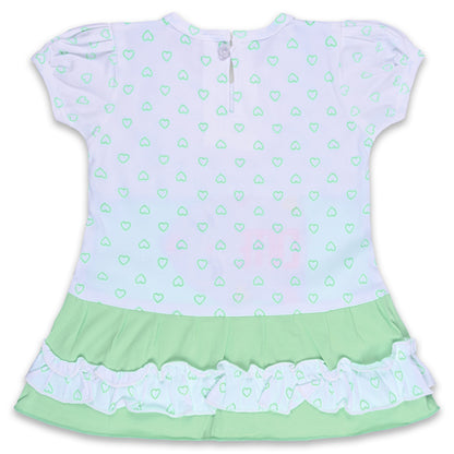 Baby Girls Printed A-Line Frock Dress With Brief bte755