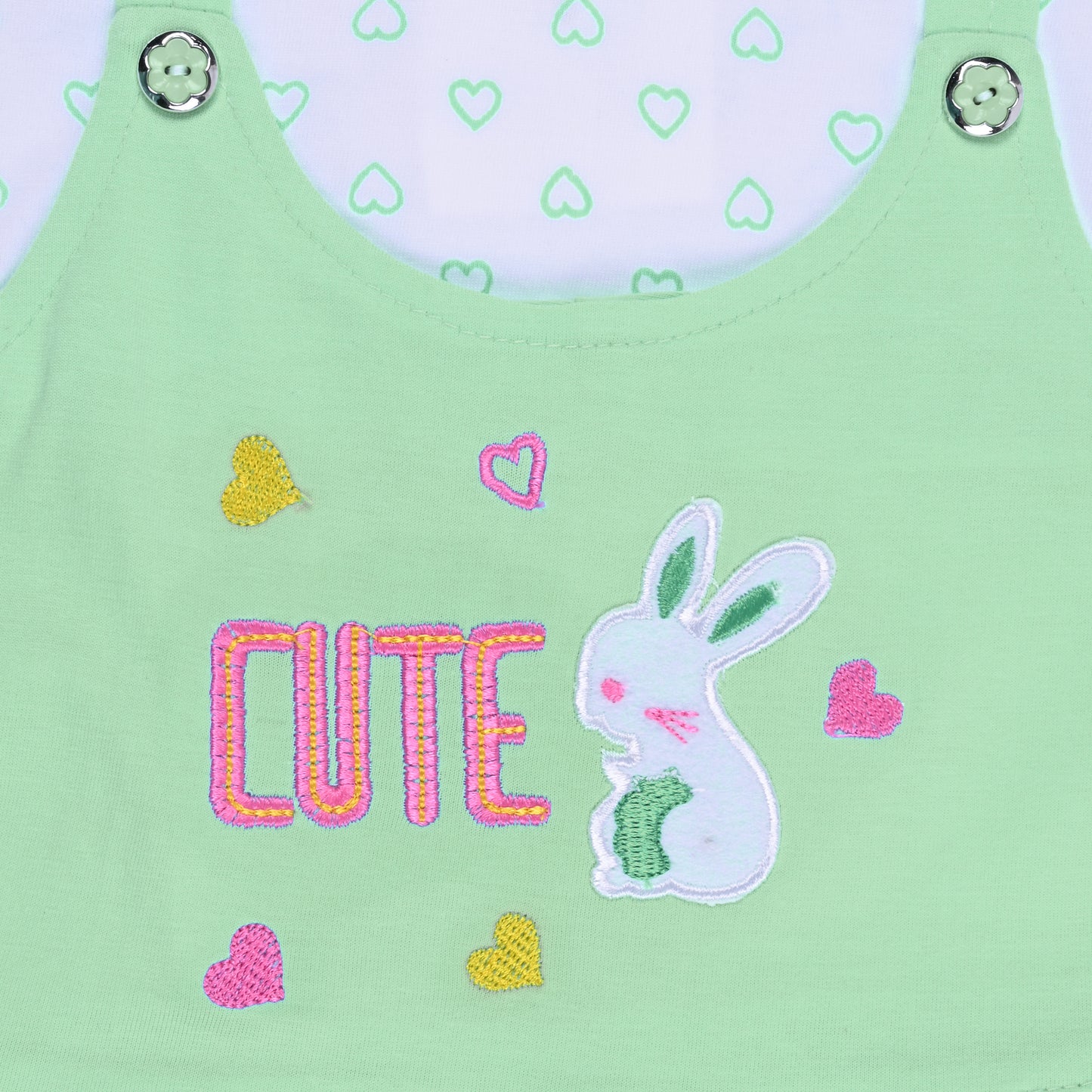 Baby Girls Printed A-Line Frock Dress With Brief bte755