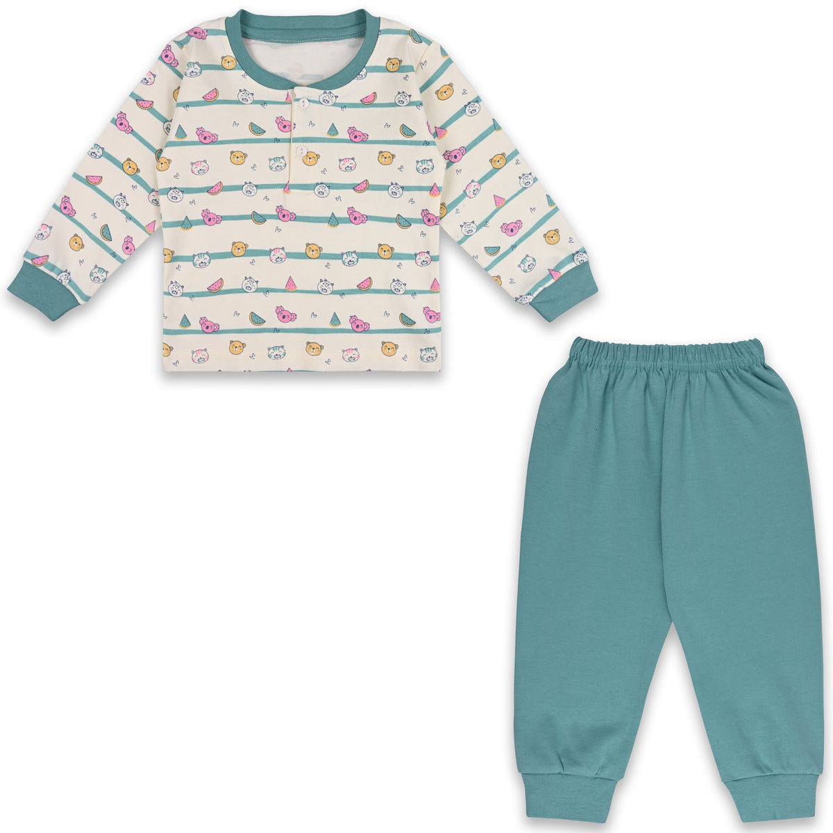 Baby Boys T-Shirt With A Printed Deign And Solid Pant - Wish Karo - photo 2