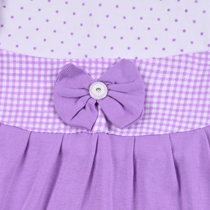 Girls Polka And Applique Print Top And Pant Full Sleeve Clothing Se