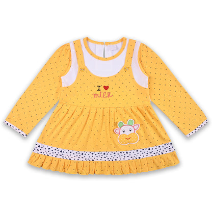 Girls Summer Polka Dot & Applique Top and Pant Set