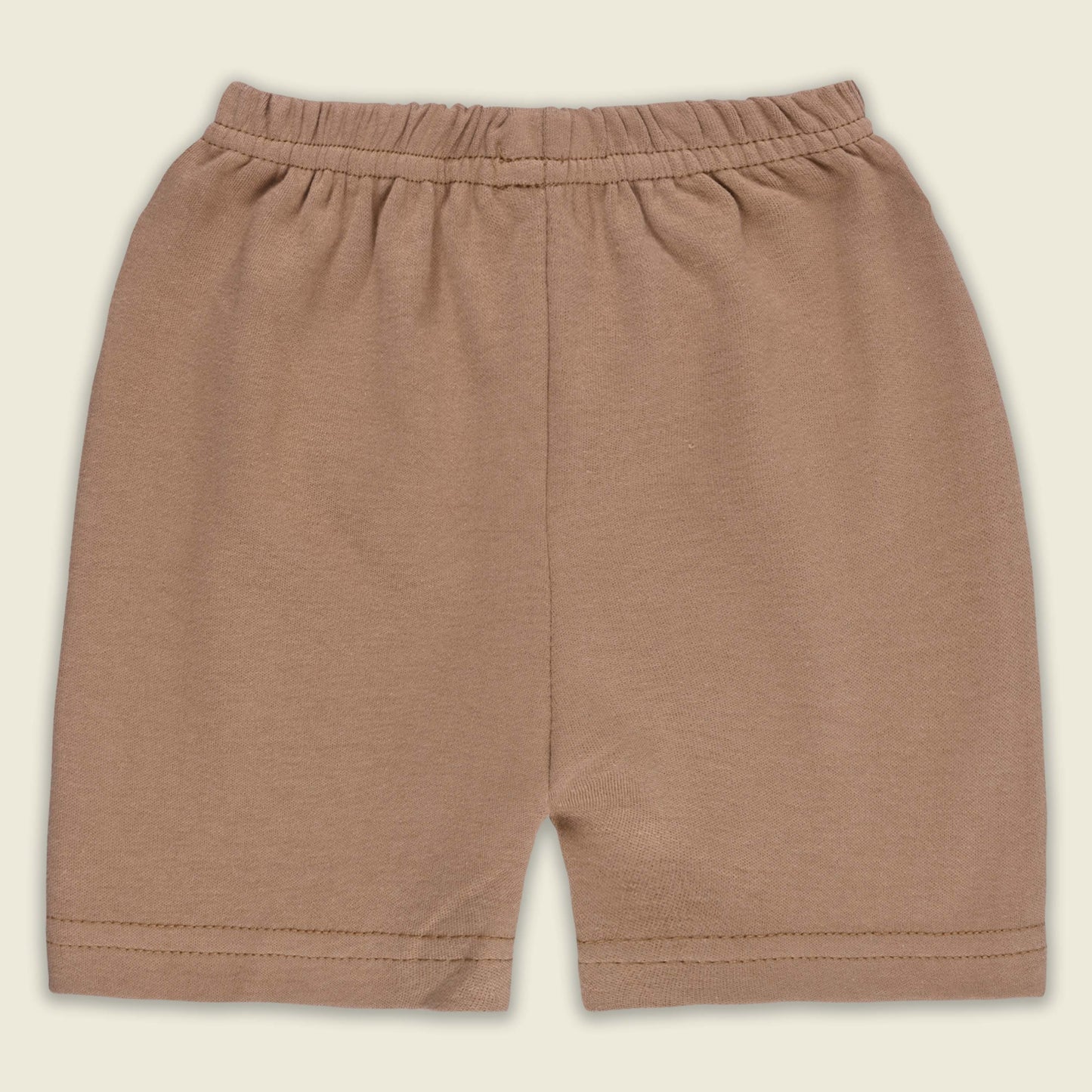 Boys Striped Teddy Print Cotton T-shirt and Shorts Set bte849