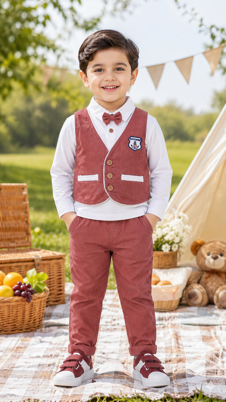 Boys Full Length Cotton T-Shirt and Pant
