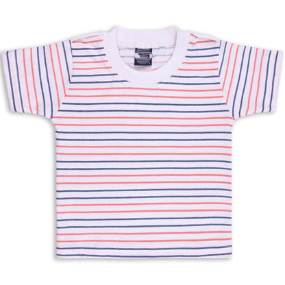 Baby Boys Striped T-Shirt and Shorts Dungaree Set