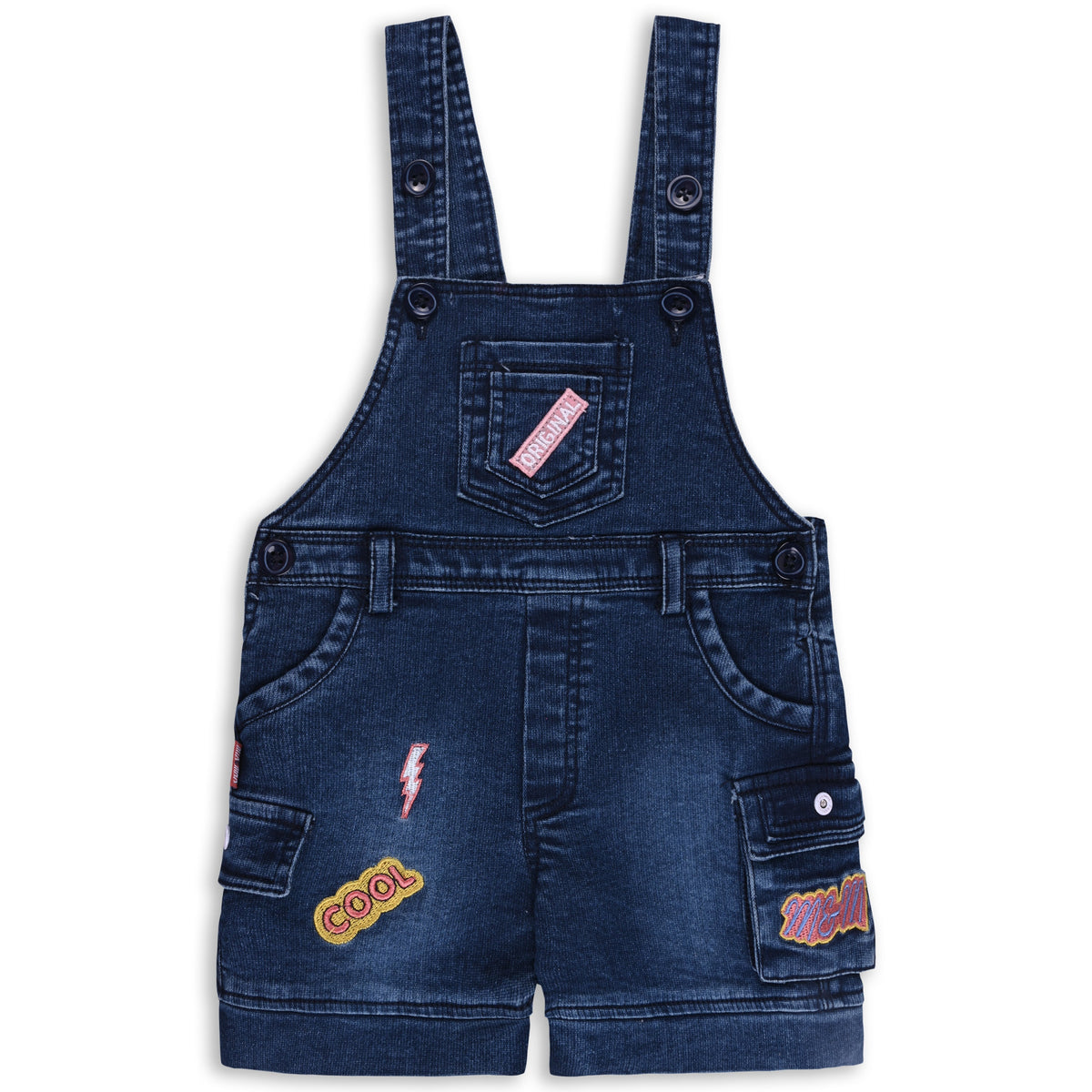 Baby Boys Striped T-Shirt and Shorts Dungaree Set - Wish Karo - photo 4