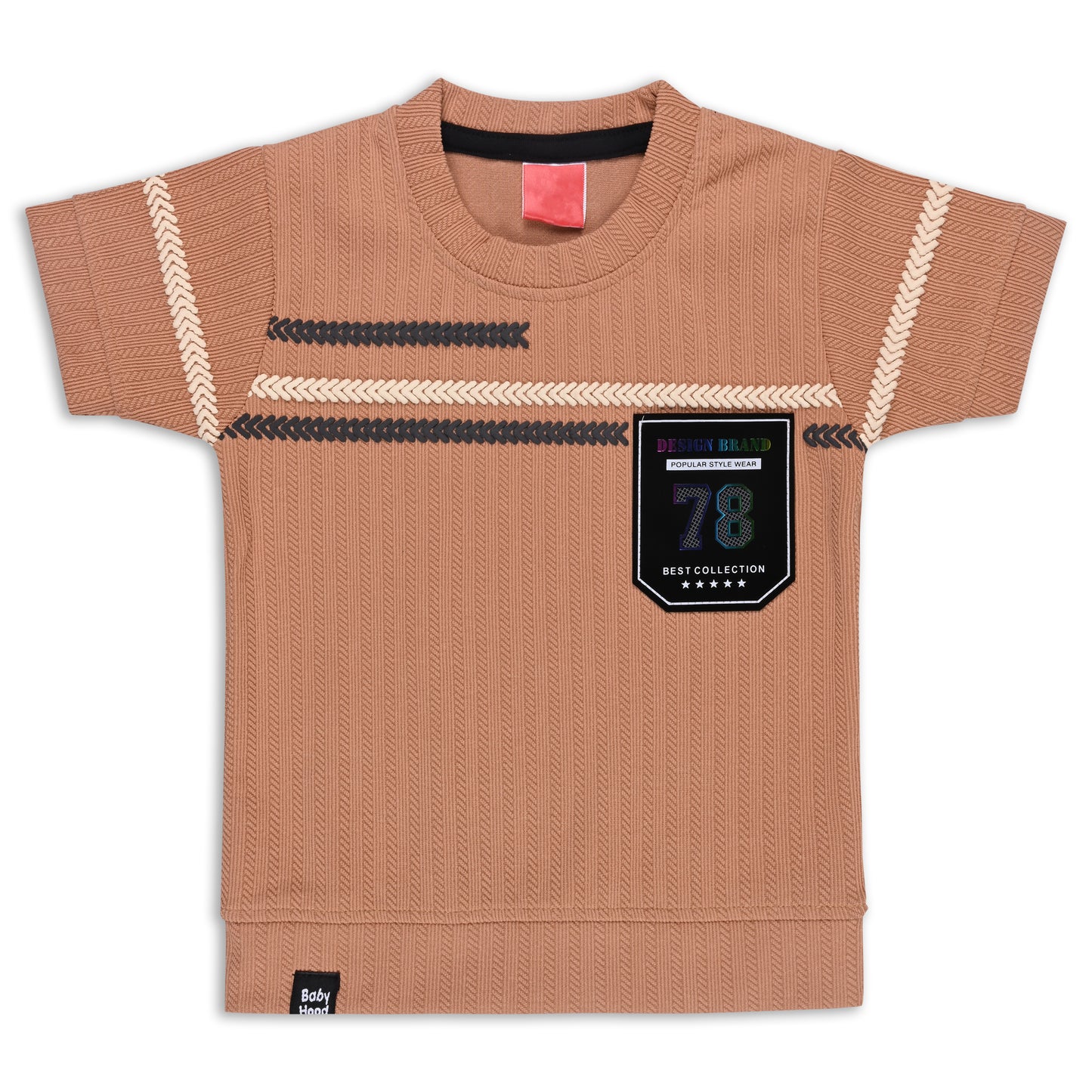 Boys Printed Cotton T-shirt and Shorts Casual Set btp840