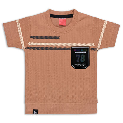 Boys Printed Cotton T-shirt and Shorts Casual Set btp840