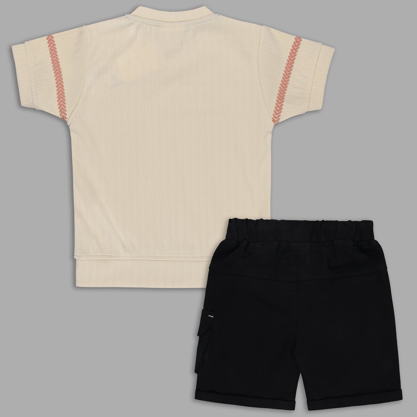 Boys Printed Cotton T-shirt and Shorts Casual Set btp840