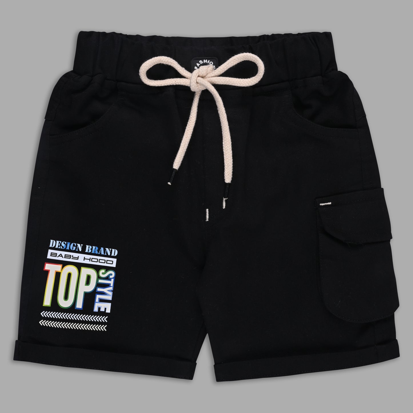 Boys Printed Cotton T-shirt and Shorts Casual Set btp840