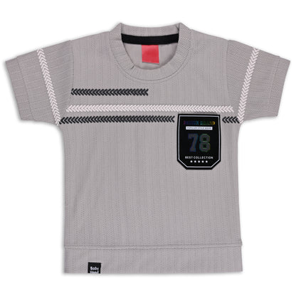 Boys Printed Cotton T-shirt and Shorts Casual Set btp840