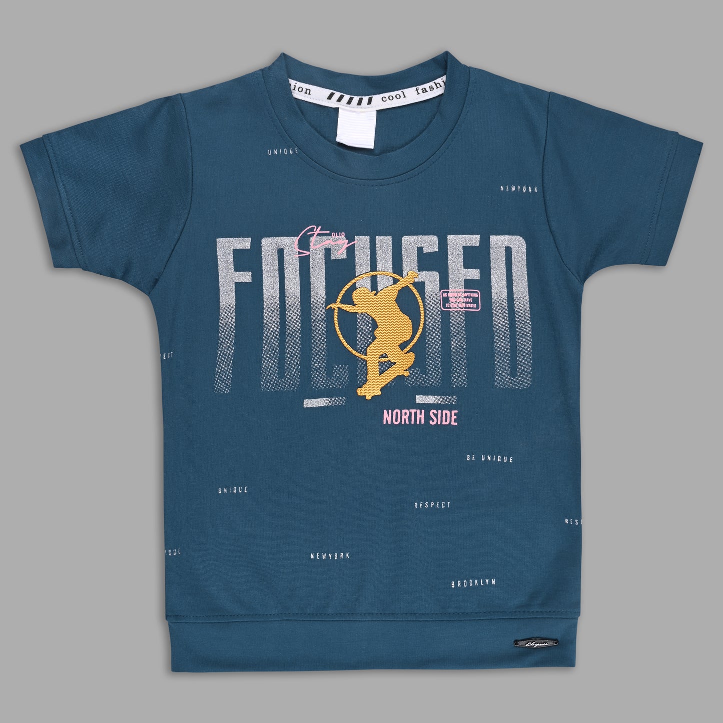 Boys Printed Cotton T-shirt and Shorts Casual Set