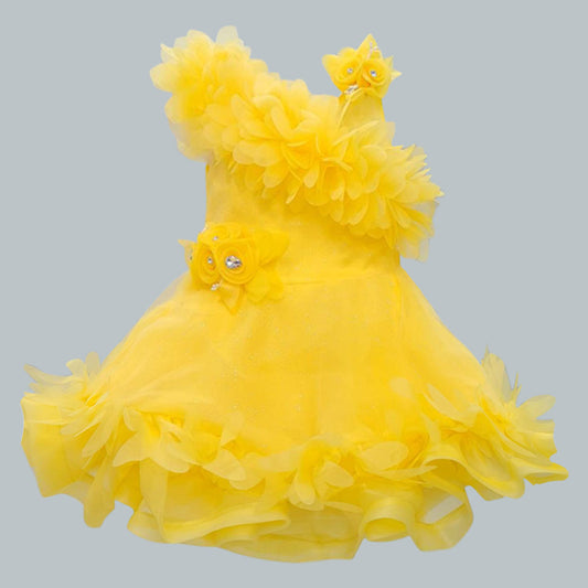Baby Girls Cotton Frock Dress for Girls-bxa415y -  Party Wear - frocks Party Wear - baby dress