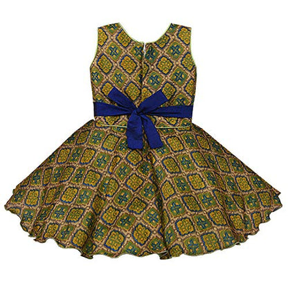 Baby Girls Frock Dress-bxa251blu -  Party Wear - frocks Party Wear - baby dress
