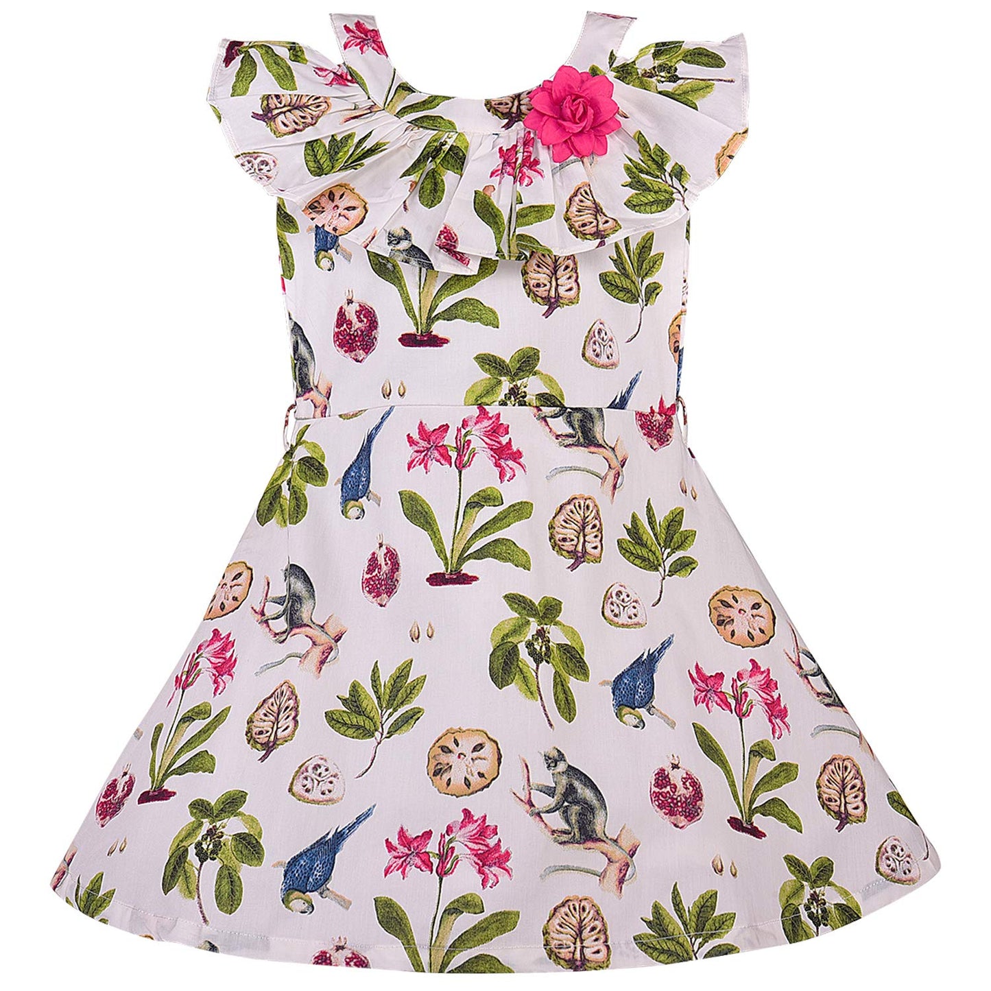 Baby Girls Frock Dress-bxa252w -  Party Wear - frocks Party Wear - baby dress
