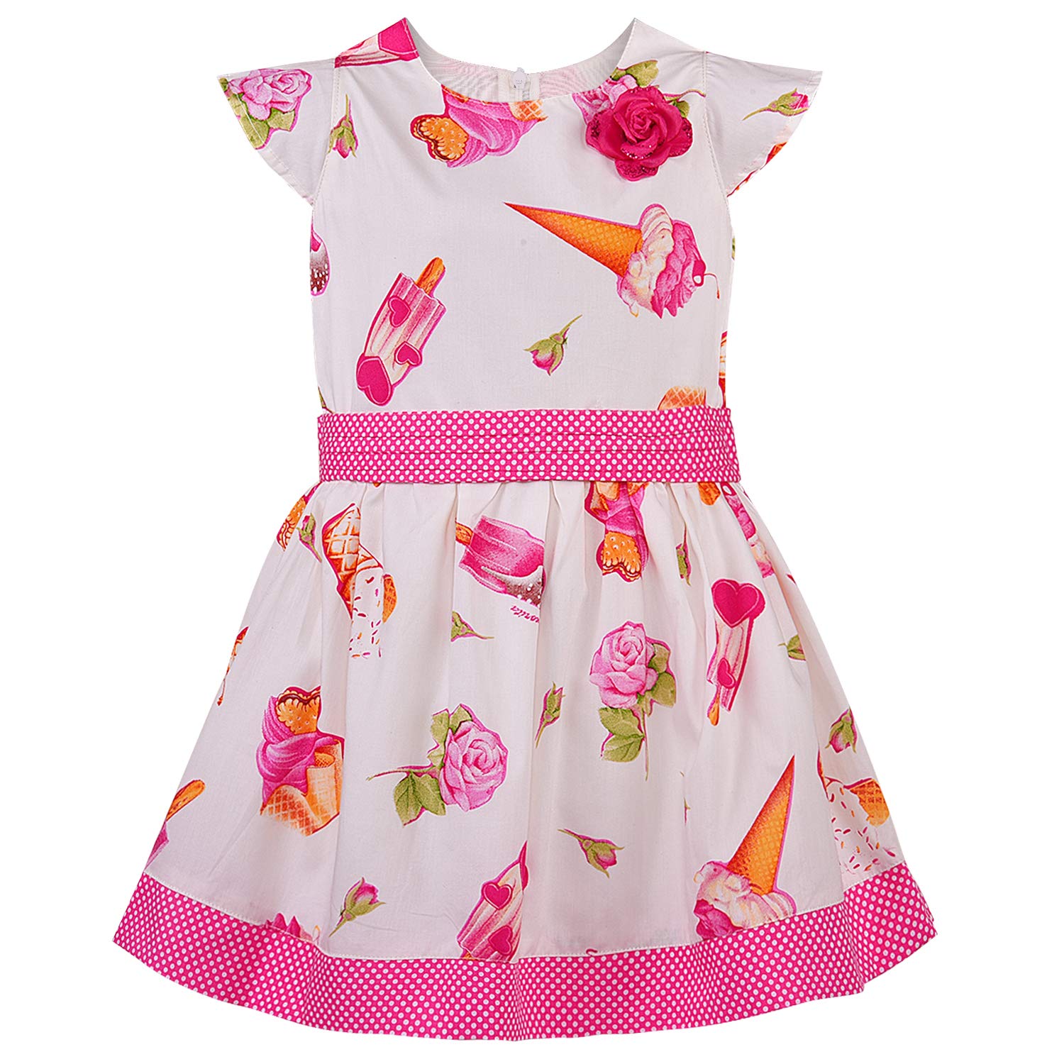 Baby Girls Dress Frock-bxa253pnk -  Party Wear - frocks Party Wear - baby dress