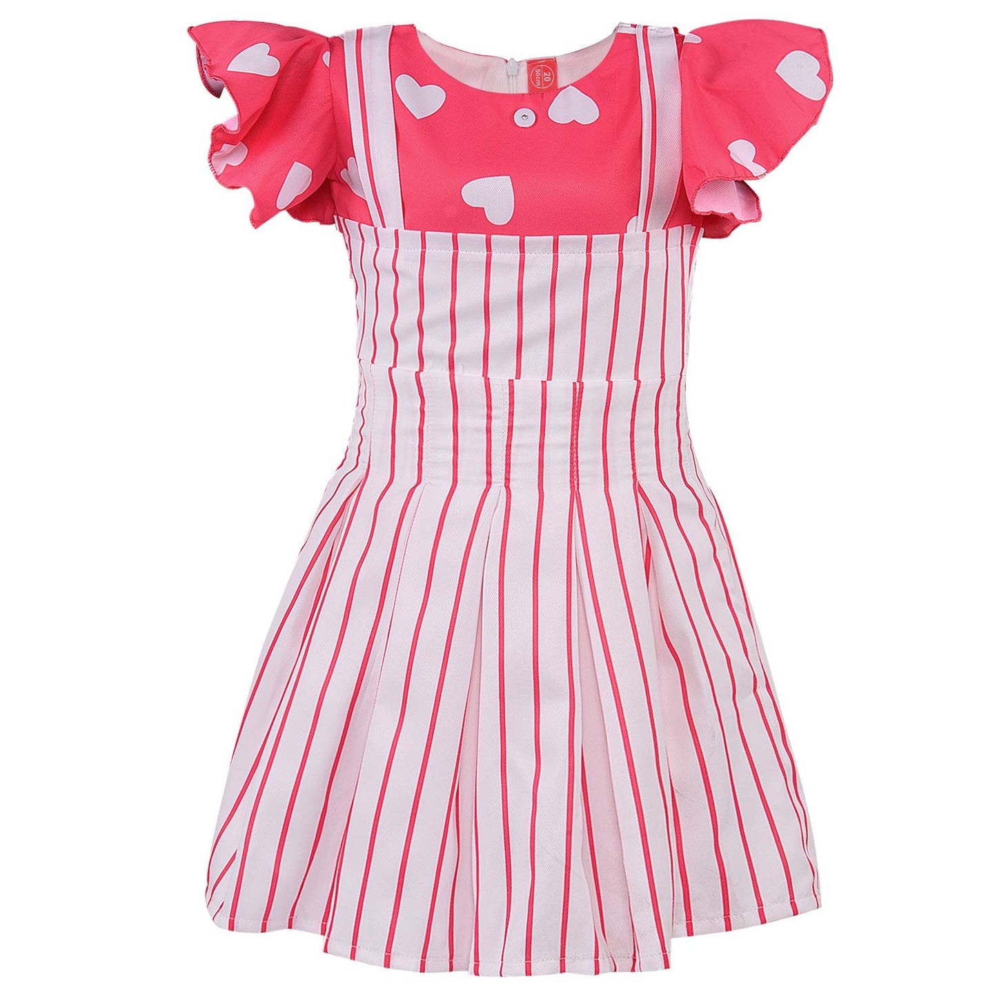 Baby Girls Dress Frock-bxa254pnk -  Party Wear - frocks Party Wear - baby dress