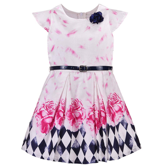 Baby Girls Dress Frock-bxa256pnk -  Party Wear - frocks Party Wear - baby dress