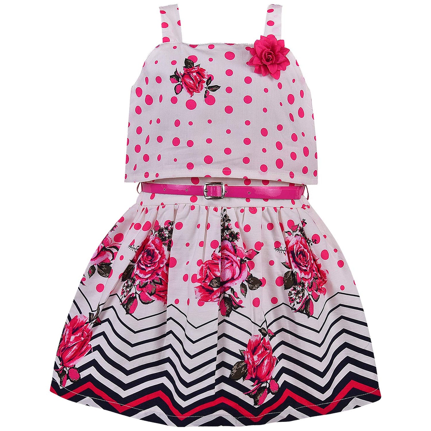 Baby Girls Cotton Frock Dress for Girls-bxa259pnk -  Party Wear - frocks Party Wear - baby dress