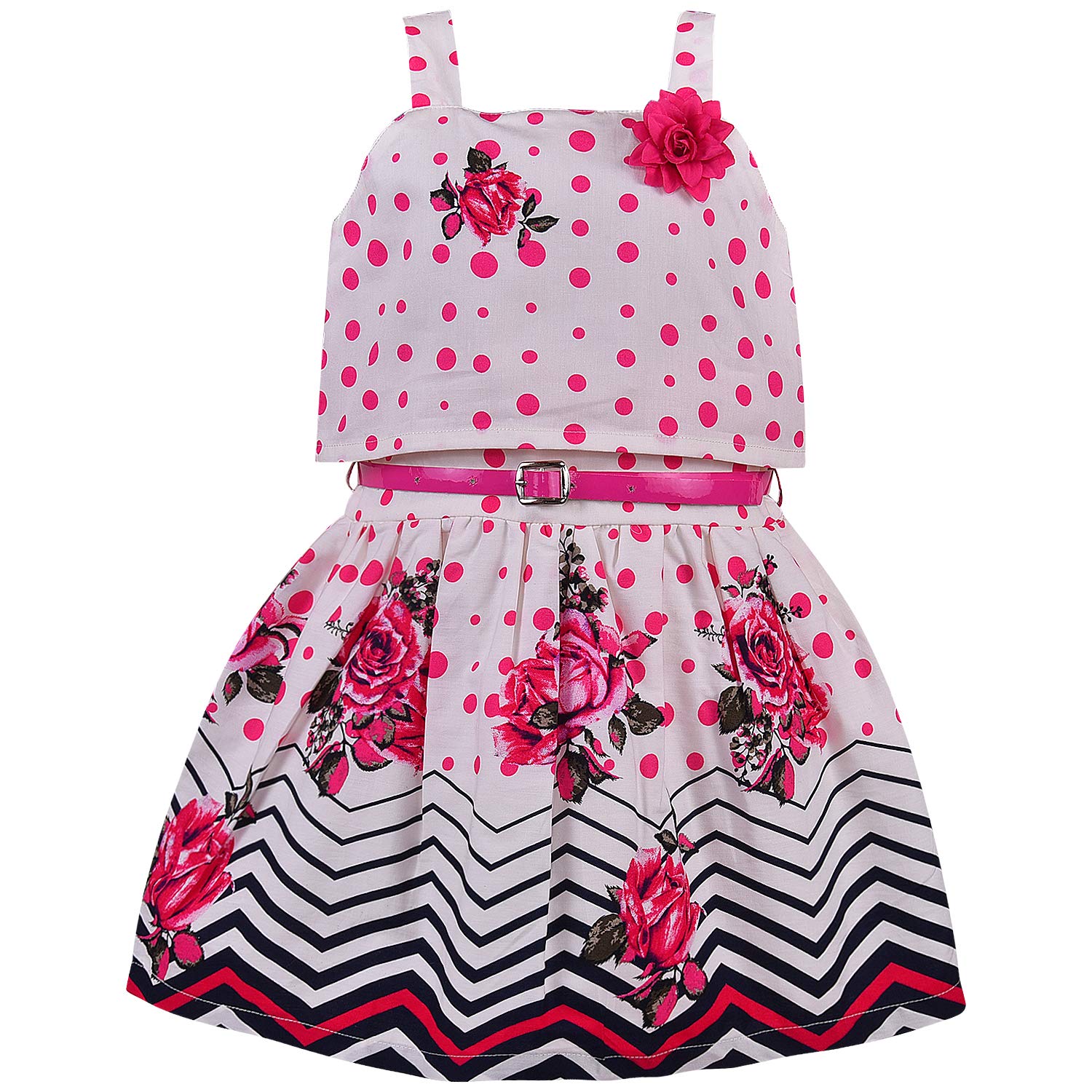 Baby Girls Cotton Frock Dress for Girls-bxa259pnk -  Party Wear - frocks Party Wear - baby dress