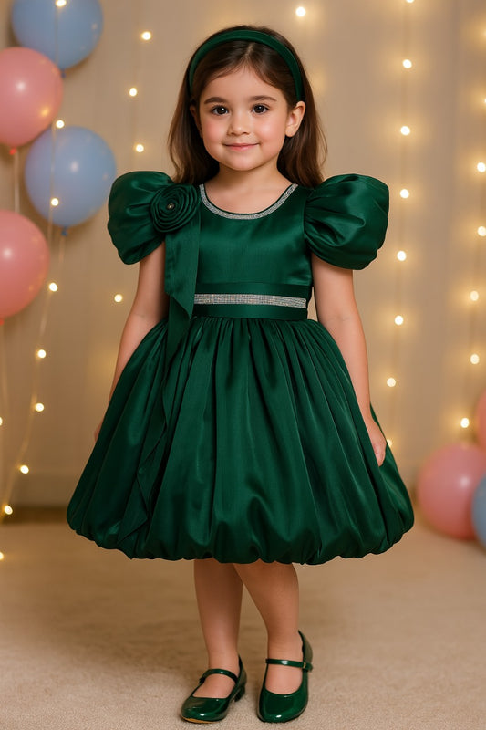 Girls A line Embellished Party Dress