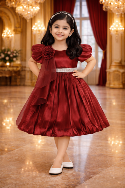 Girls Midi/Knee Length Party Dress bxap258mrn