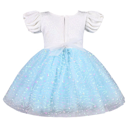 Girls Embellished A-Line Frock Dress