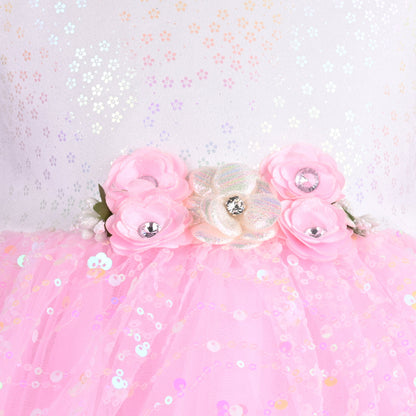 Girls Embellished A-Line Frock Dress