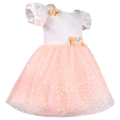Girls Embellished A-Line Frock Dress