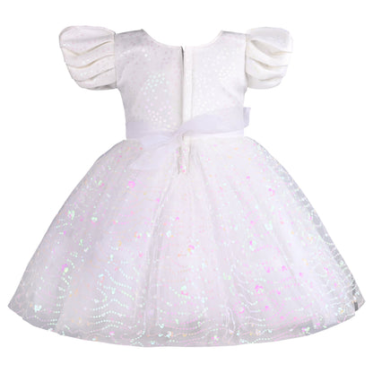 Girls Embellished A-Line Frock Dress
