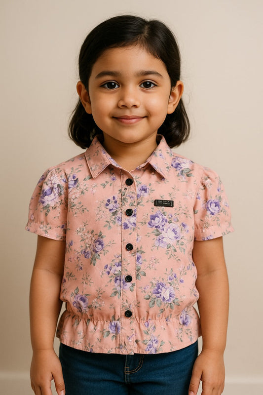 Girls Printed Shirt - Wish Karo