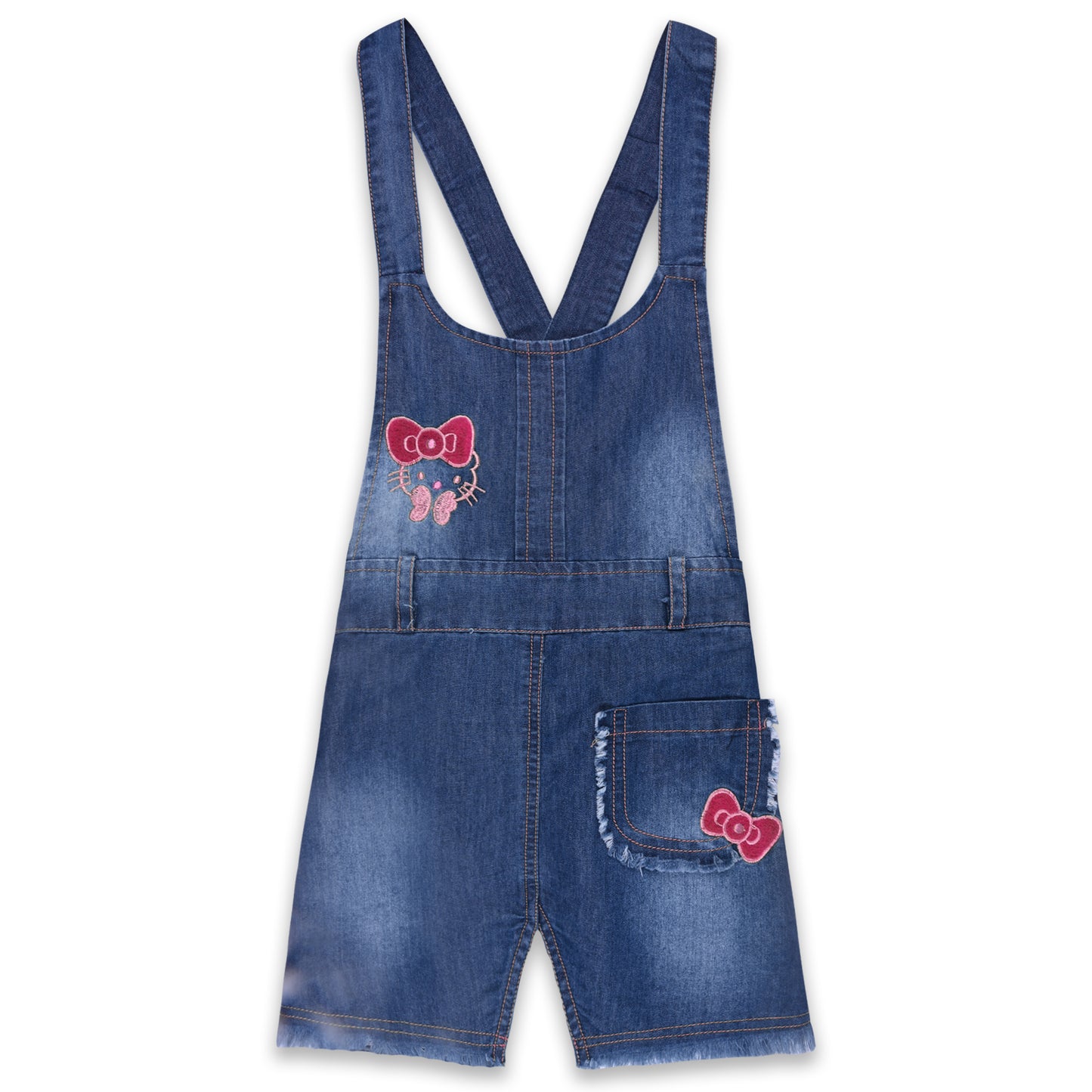 Girls Printed Top and Shorts Dungaree Set csl1003
