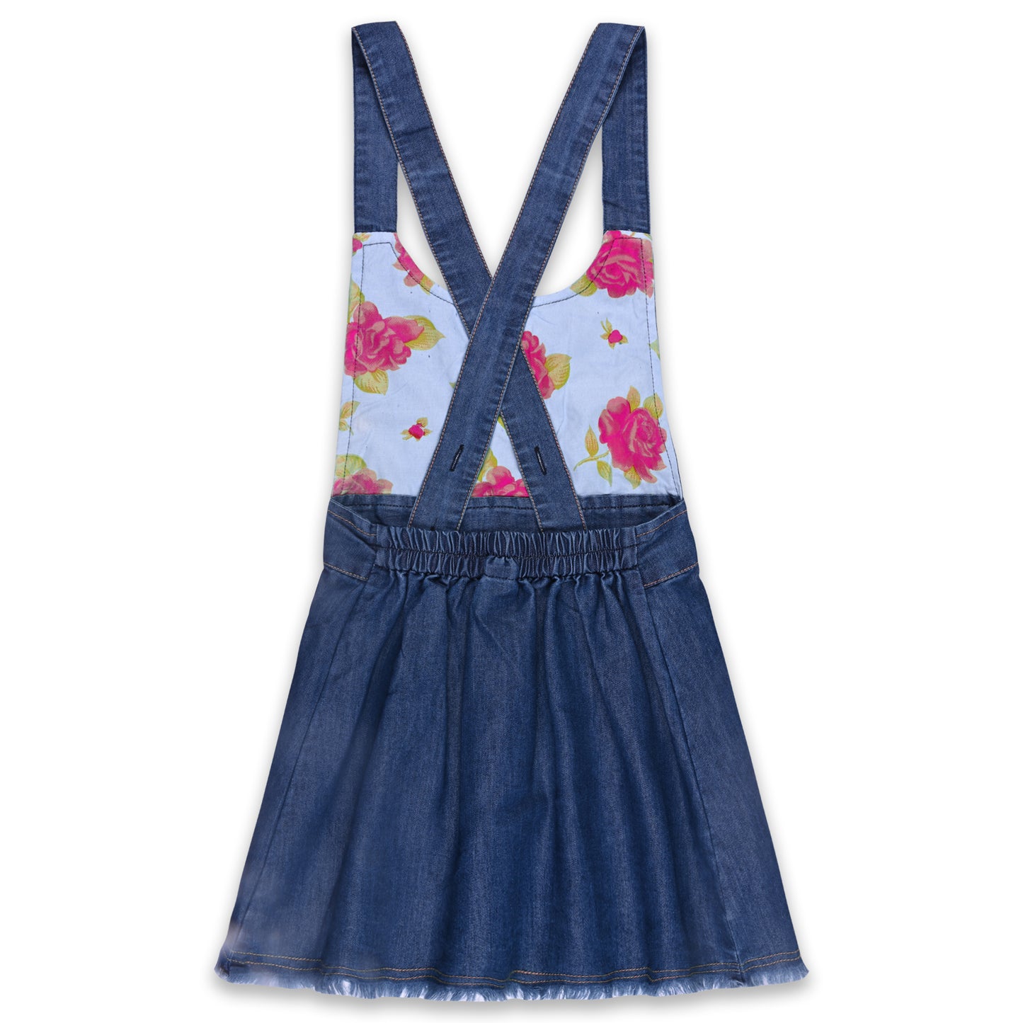 Girls Printed Top and Shorts Dungaree Set csl1003