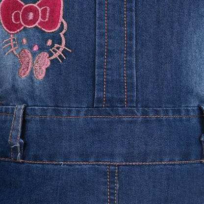 Girls Printed Top and Shorts Dungaree Set csl1003