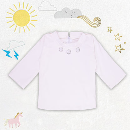 Girls Stylish Top and Dungaree Set with Belt csl1049lb