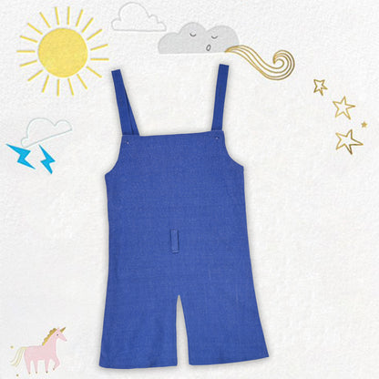 Girls Stylish Top and Dungaree Set with Belt csl1049lb