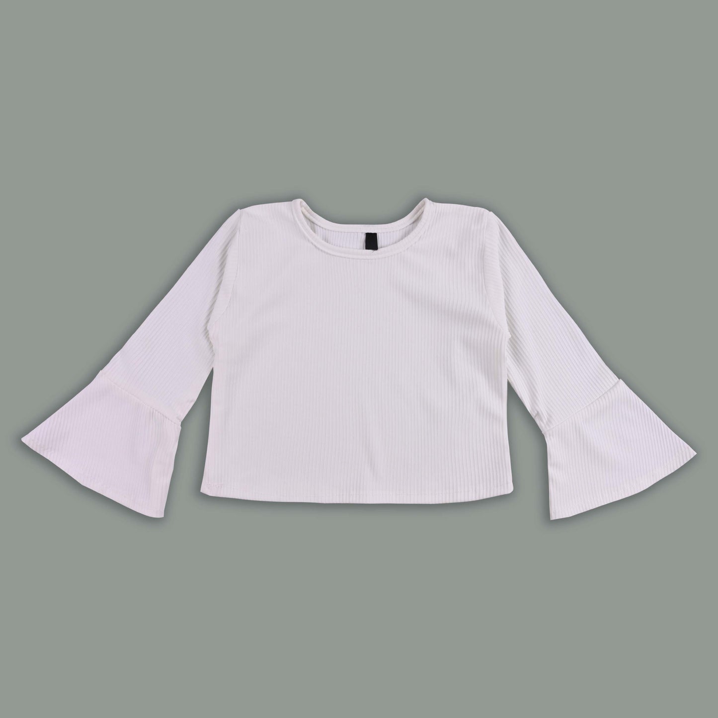 Girls Checkered Texture Flared Top with Dungaree csl1087