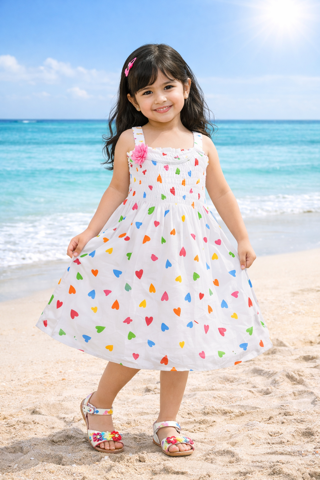 Girls Midi/Knee Length Casual Dress - Wish Karo