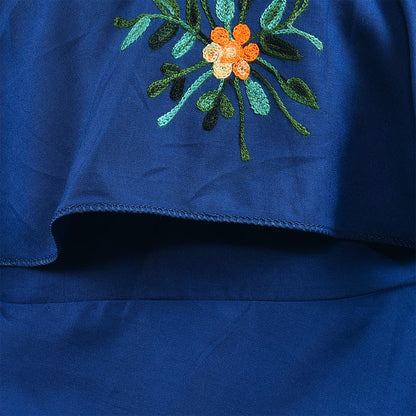 Girls Embroidered A-line Strap Neck dress - Wish Karo - photo 4