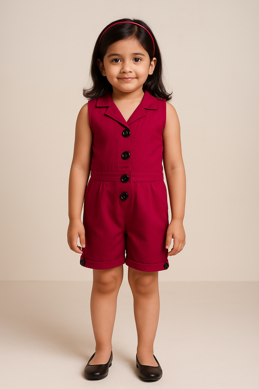 Girls Party(Festive) Jumpsuit JumpsuitÂ Â csl255pnk