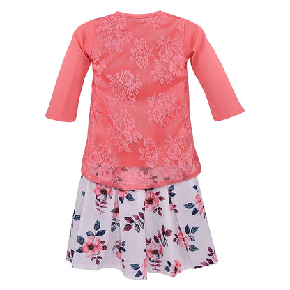 Baby Girls Top and Skirt Clothing Set-(csl272pch)