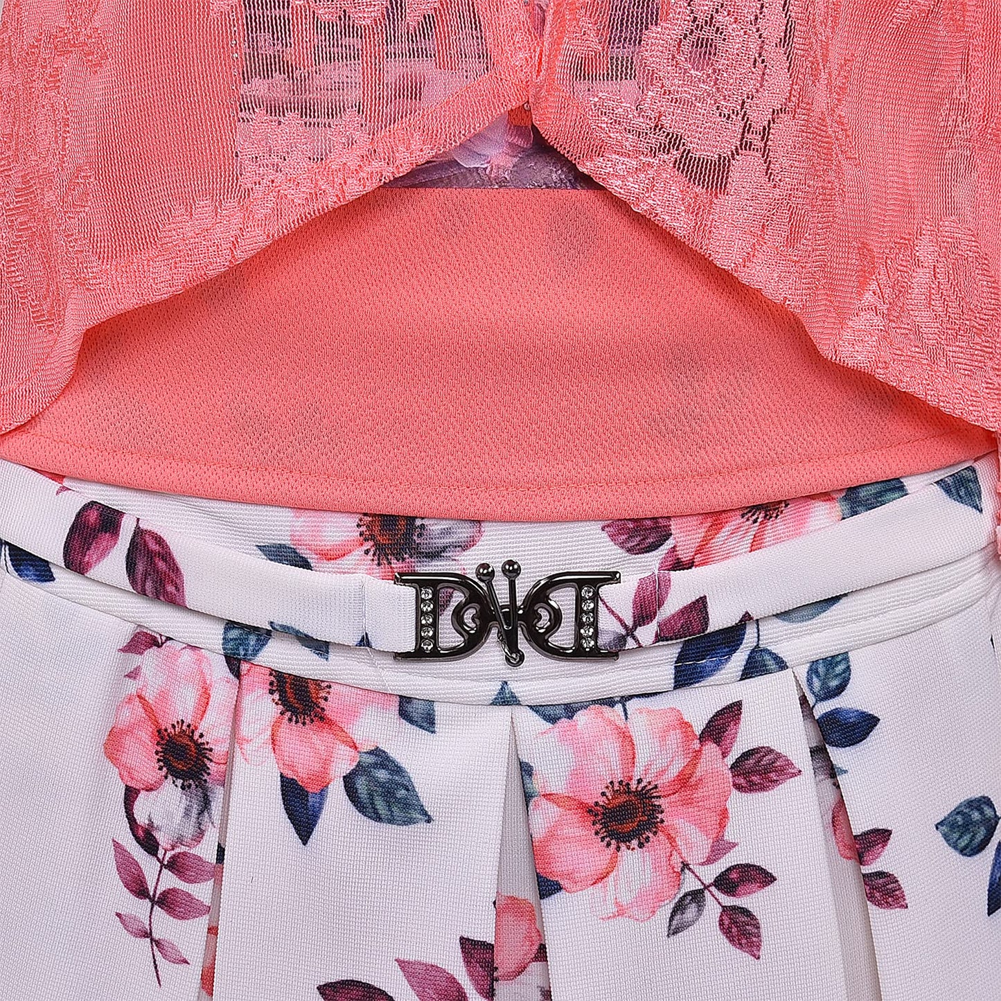 Baby Girls Top and Skirt Clothing Set-(csl272pch)