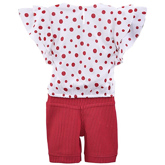 Baby Girls Top and Shorts Dress For Girls-(csl297rd)