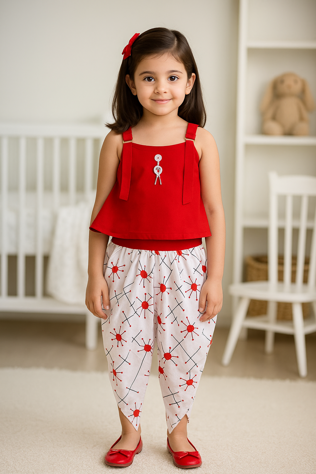 Baby Girls Top and Dhoti Pant Dress For Girls