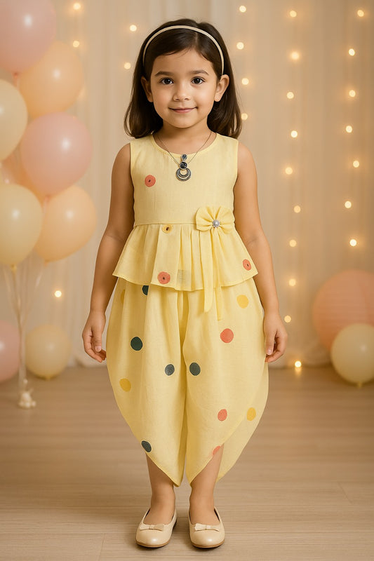 Girls Top and Dhoti Pant Dress Csl303y